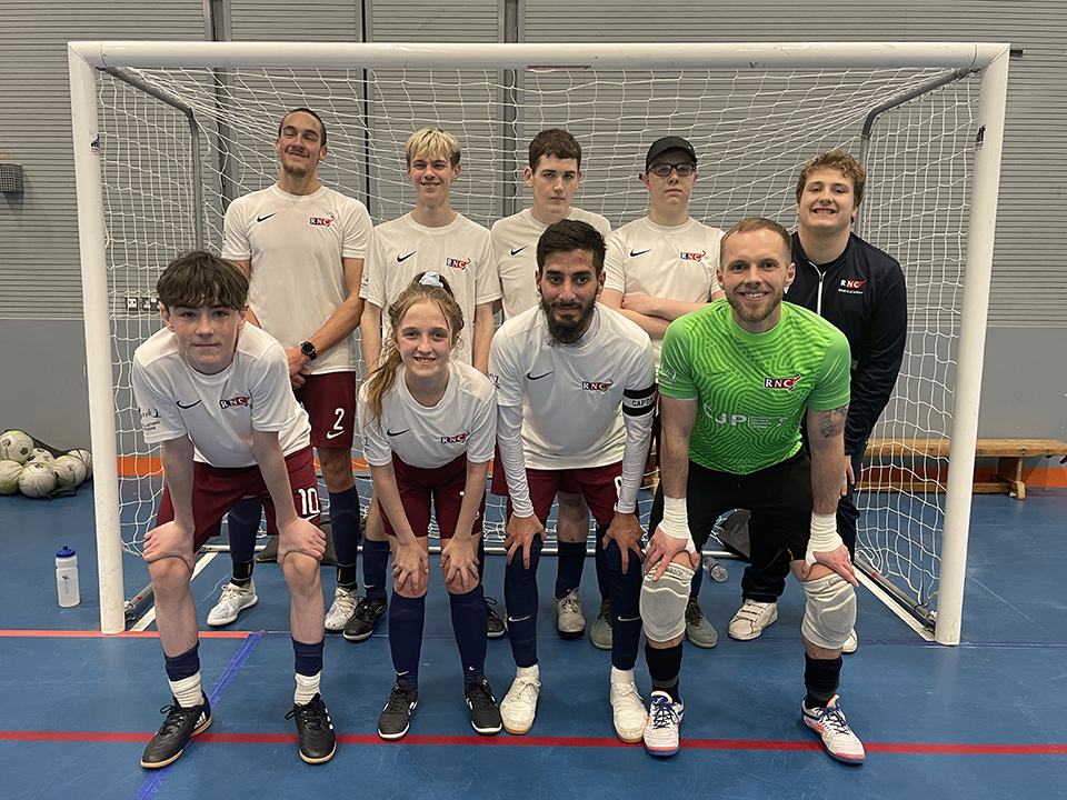 Partially sighted futsal team showcases skills in challenge match